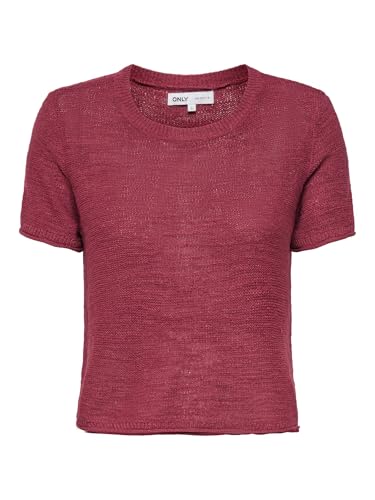 ONLY Onlsunny S/S Jersey KNT Noos, Spiced Apple, S - Nouvelle promo Amazon à 11.00€