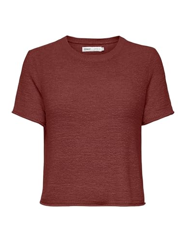 ONLY Onlsunny S/S Jersey KNT Noos, Spiced Apple, L - Amazon Spain à 11.25€