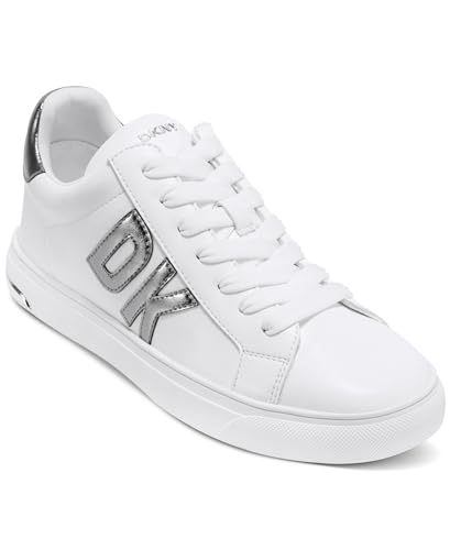 DKNY Zapatillas Abeni-Lace Up para Mujer, Blanco y níquel... - Amazon Espagne à 40.44€