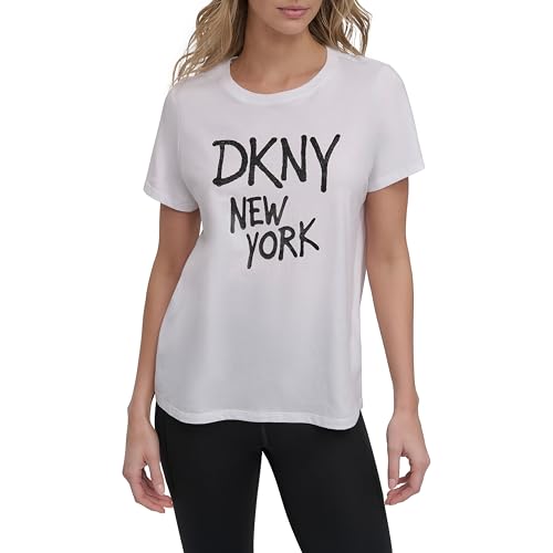 DKNY Camiseta de Manga Corta para Mujer con diseño de... - Mode & Vêtements Amazon Espagne à 16.38€