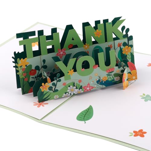 lasuroa Dankeskarte Pop Up, 3D-Pop-Up-Dankeskarten mit... - Loisirs Créatifs Amazon Allemagne à 7.59€