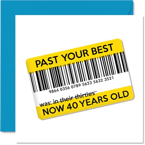Funny 40th Birthday Card - Past Their Best - Rude Happy... - Auto & Moto Amazon Royaume-Uni à 2.35€