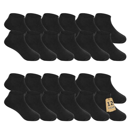 Geyuwoz 12 Paia Calzini Corti 31-34 Bambini Ragazzo e... - Jouets & Jeux en promo à 14.32€