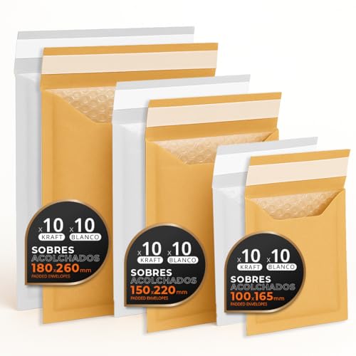 Enveloppes Bulles Expédition, Kraft, Blanc ou Mixte –... - Auto & Moto en promo à 15.57€