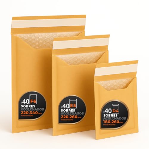 Sobres Acolchados para Envíos, Multitamaño (3 Tamaños)... - Auto & Moto Amazon Espagne à 20.45€