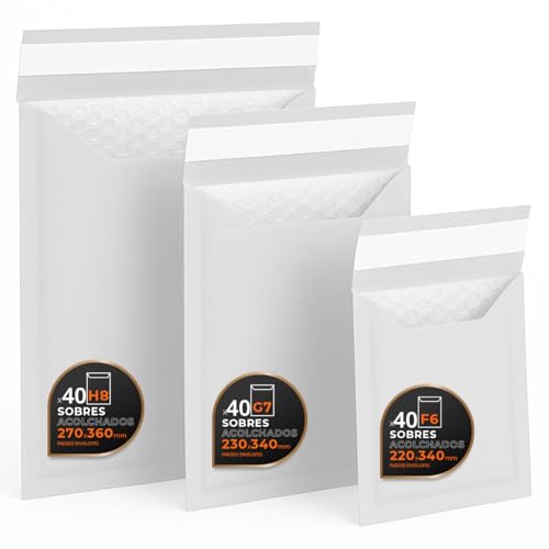 Sobres Acolchados para Envíos, Multitamaño (3 Tamaños)... - Auto & Moto Amazon Espagne à 42.14€