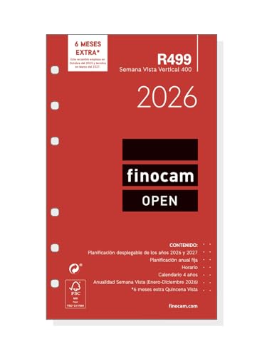 Finocam - Ricambio annuale Open 2026 Settimana Vista... - Toys & Games Amazon Italy à 10.43€