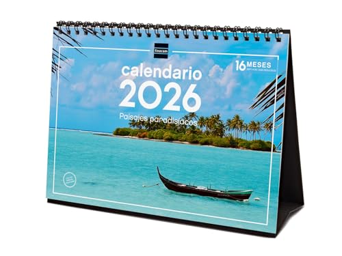 Finocam - Calendrier de bureau 2026 mois vue janvier... - Vente Flash Amazon -62%