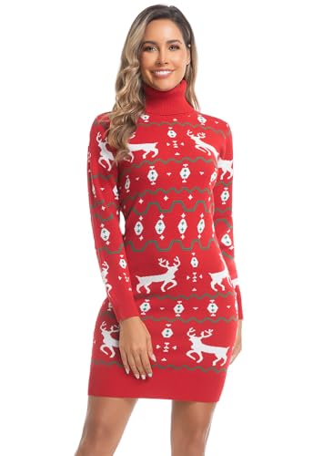 Avacoo Robe Noël Femme Élégante Hiver