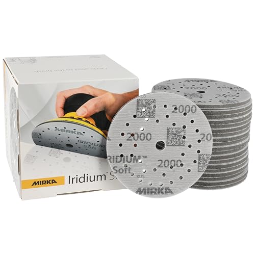 Mirka Iridium Soft sanding discs Ø 125 mm/grit P2000 / Hook... - Bricolage & Outils Amazon Royaume-Uni à 24.38€