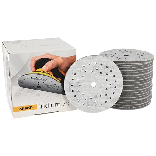 Mirka Iridium Soft sanding discs Ø 125 mm/grit P1000 / Hook... - Bricolage & Outils Amazon Royaume-Uni à 12.11€