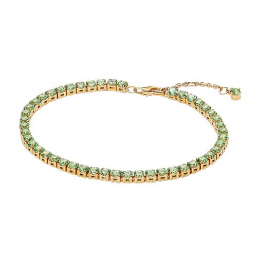 Pandora Pulsera de tenis verde brillante chapada en oro de... - Home & Kitchen Amazon Spain à 56.99€