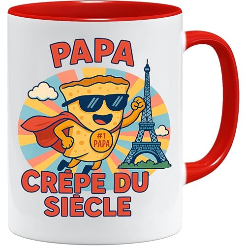 Jungle Mug | Papa Crêpe du Siècle Tasse Lustig |... - Maison & Cuisine Amazon Allemagne à 5.84€