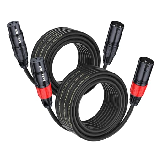 VOXYNK Lot de 2 câbles XLR de 2 m - Câble de microphone XLR... - Tech & Electronics Amazon France à 12.13€