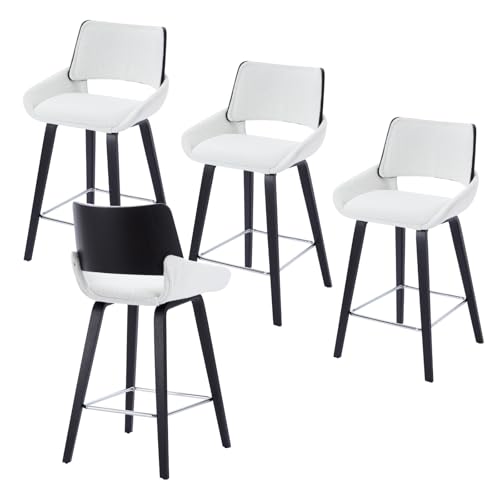 chairus 4er Set Barhocker Kunstfell Barstuhl mit Holzbeine... - Maison & Cuisine Amazon Allemagne à 79.99€