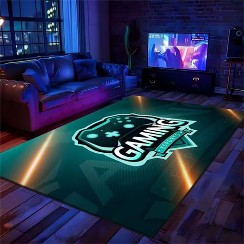 PEIHUODAN Moderne Neon-Gamer-Teppiche, Blendende Teppiche... - Maison & Cuisine Amazon Allemagne à 4.29€