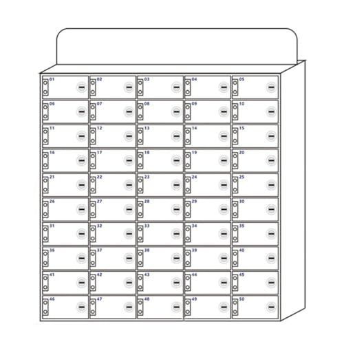 Acrylic Wall mounted Mobile Phone Storage Locker with Lock... - Maison & Cuisine Amazon Royaume-Uni à 52.50€