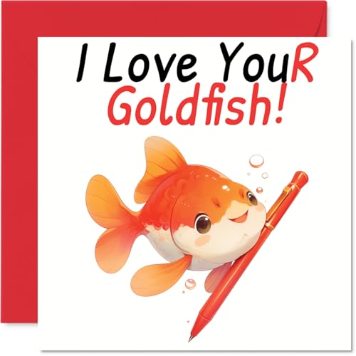 Goldfish Birthday Card - I Love YouR Goldfish! - Happy... - Toys & Games Amazon UK à 1.94€