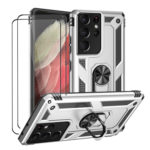 Coque de protection pour Samsung Galaxy S21 Ultra avec 2... - High-Tech & Électronique Amazon France à 12.86€