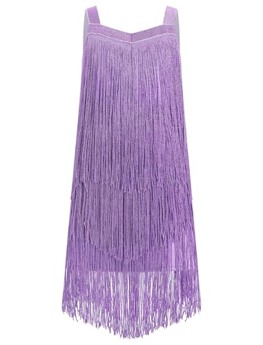 EFOGEP Ragazze nappa senza maniche abito da ballo latino... - Jouets & Jeux Amazon Italie à 14.58€