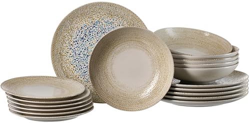 Service de table Rimini Sable, 18 pièces - Maison & Cuisine Amazon France à 99.54€