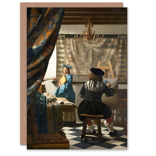 Artery8 Johannes Vermeer Art Card The Allegory of Painting - Jouets & Jeux en promo à 2.04€