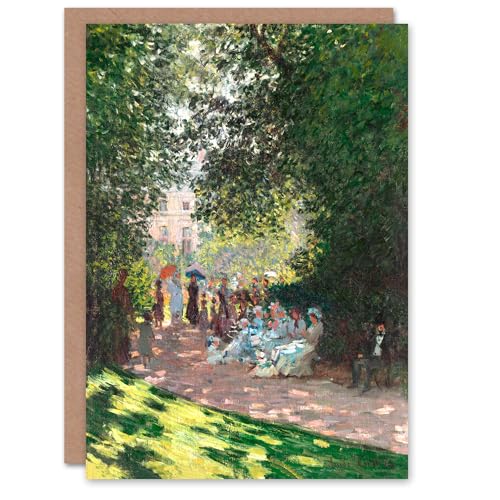 Artery8 Claude Monet Art Card Monceau Park in the Afternoon - Sports & Fitness Amazon Royaume-Uni à 2.30€