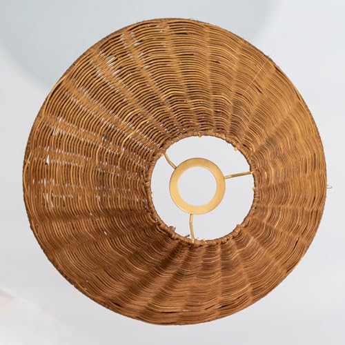 Pantalla para lámpara de ratán natural, diseño bohemio... - Maison & Cuisine en promo à 45.50€
