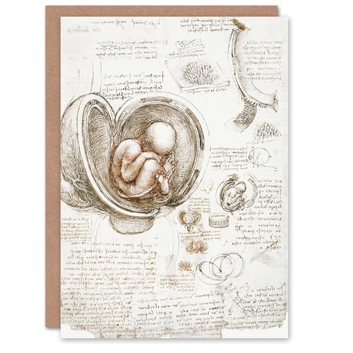 Artery8 Leonardo da Vinci Art Card Studies of the Foetus in... - Auto & Moto Amazon Royaume-Uni à 2.04€