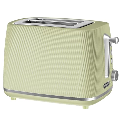 Daewoo Cascade 2 Slice Toaster – Sage Ribbed Design... - Maison & Cuisine Amazon Royaume-Uni à 14.99€