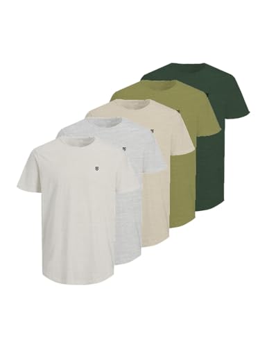 JACK & JONES Jprblabrody tee SS Crew Neck 5Pk MP Noos... - Mode & Vêtements Amazon Espagne à 12.99€
