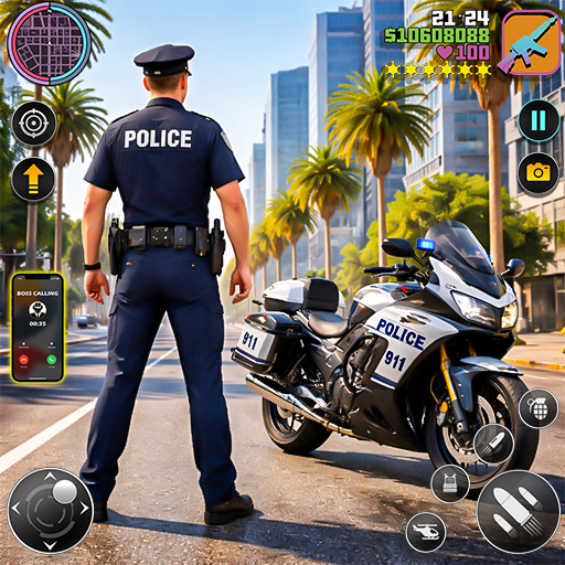 Gangster Crime City 3D – Polizeiauto-Verfolgungsjagd-Spiele... - Auto & Moto en promo à 1.99€