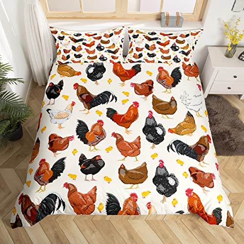 Homemissing Bettbezug mit Hühnermotiv, 220 x 240 cm, für... - Home & Kitchen Amazon Germany à 14.47€