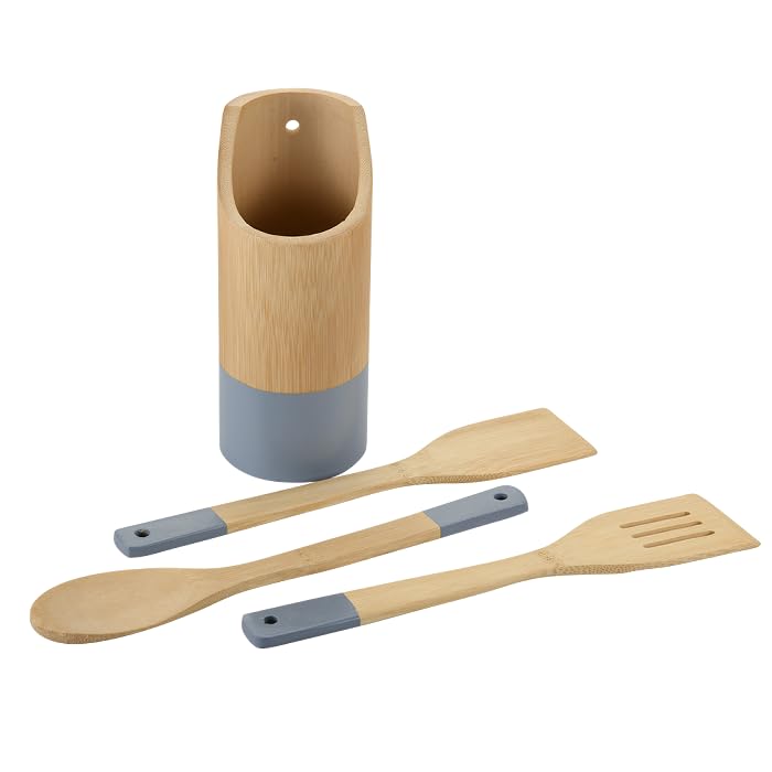 Kesper 81162 | Set di utensili da cucina in legno di bambù... - Bon plan à 13.32€