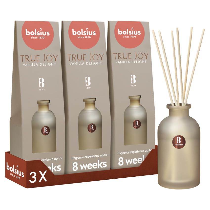 bolsius – Lot de 3 diffuseur à bâtonnets – Vanilla Delight... en promo à 16,61€ (-36%) sur Amazon FR