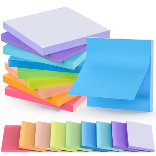 BukSuk Stick Notes 3x3, Bright Color Stick Notes, 18 Pads... - Fournitures Bureau Amazon Royaume-Uni à 7.99€