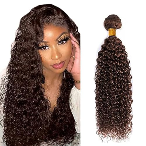 Tuheerst Curly Wave Human Hair Bundles Brown Tissage... - Beauté & Parfums Amazon France à 19.76€