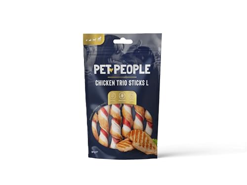 Pet People Chicken Trio Sticks L 90g, Natural, Grain Free... - Pet Supplies Amazon UK à 13.19€