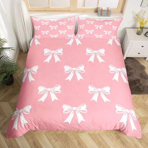 Homemissing Bowknot weißer Bettbezug 220 x 240 cm für... - Maison & Cuisine Amazon Allemagne à 23.00€