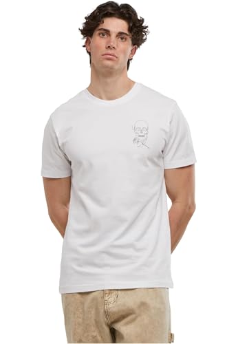 Mister Tee Mt2694-skull One Line tee Camiseta, Blanco, XS... - Bon plan à 7.47€