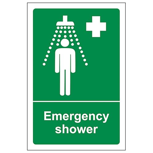 V Safety Emergency Shower - Portrait 100 x 150 mm - 2mm... - Maison & Cuisine Amazon Royaume-Uni à 1.13€