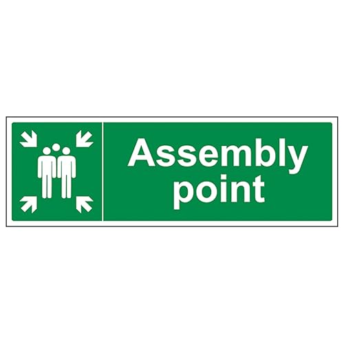 V Safety Assembly Point - Landscape 450 x 150 mm - 2mm... - Amazon Royaume-Uni à 2.46€