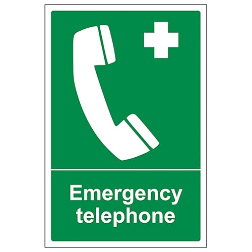 V Safety Emergency Telephone - Portrait 200 x 300 mm - Self... - Maison & Cuisine Amazon Royaume-Uni à 2.45€