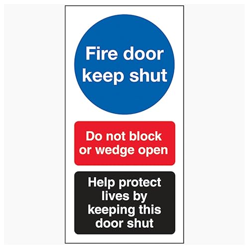 V Safety Fire Door Keep Shut/Do Not Block/Help Protect... - Nouvelle promo Amazon à 1.30€