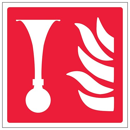 V Safety Fire Horn Symbol 150 x 150 mm - 2mm Super-Tough... - Maison & Cuisine Amazon Royaume-Uni à 1.85€