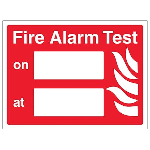 V Safety Fire Alarm Test - Landscape 300 x 200 mm - Self... - Home & Kitchen Amazon UK à 1.60€