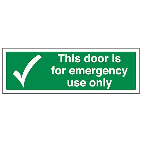 V Safety This Door is For Emergency Use Only - Landscape... - Maison & Cuisine en promo à 2.42€