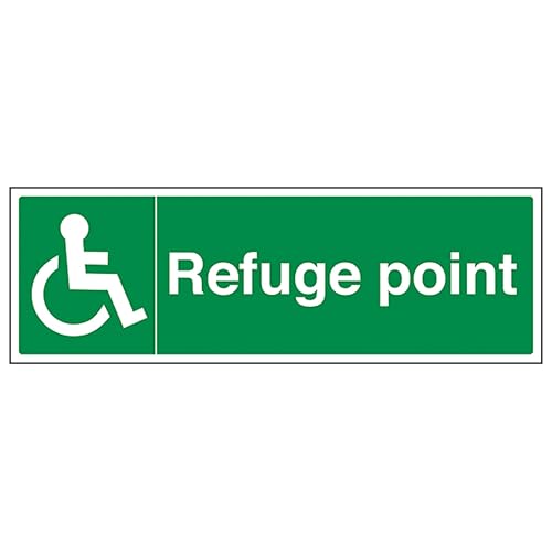 V Safety Refuge Point - Landscape 300 x 100 mm - Glow In... - Maison & Cuisine Amazon Royaume-Uni à 3.52€