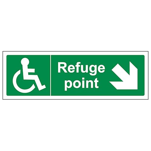 V Safety Refuge Point Arrow Down Right - Landscape 300 x... - Maison & Cuisine Amazon Royaume-Uni à 1.96€