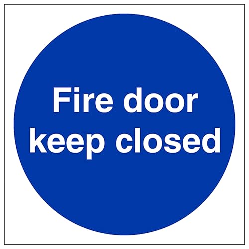 V Safety Fire Door Keep Closed 100 x 100 mm - 2mm Rigid... - Maison & Cuisine en promo à 0.78€